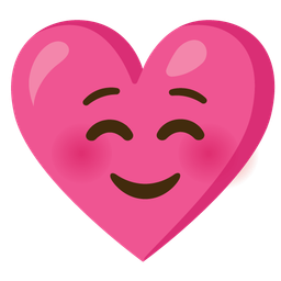 Heart with ribbon and Smiling face