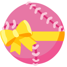 Heart with ribbon and Softball