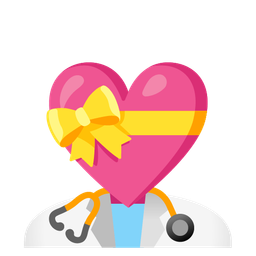 heart with ribbon and stethoscope