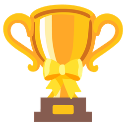 heart with ribbon and trophy