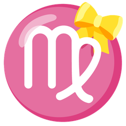 heart with ribbon and Virgo