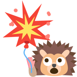 hedgehog and balloon