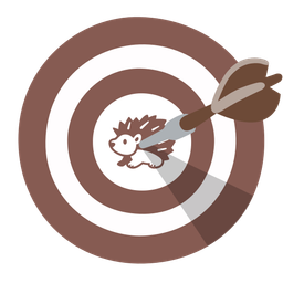 Hedgehog and Bow and arrow