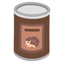 hedgehog and canned food