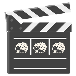 Hedgehog and Clapper board