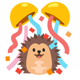 Hedgehog and Confetti ball