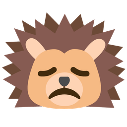 Hedgehog and Disappointed face