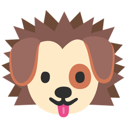 Hedgehog and Dog face