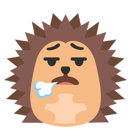 Hedgehog and Face exhaling
