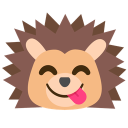 Hedgehog and Face savoring food