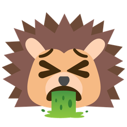 Hedgehog and Face vomiting