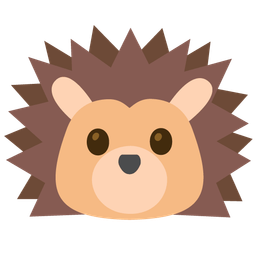 Hedgehog and Face without mouth