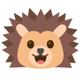 Hedgehog and Grinning face