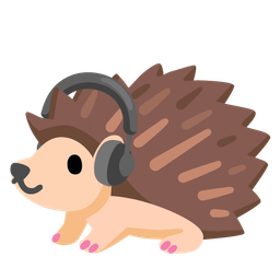 Hedgehog and Headphone
