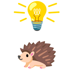 Hedgehog and Light bulb