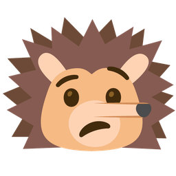 Hedgehog and Lying face