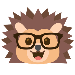 Hedgehog and Nerd face