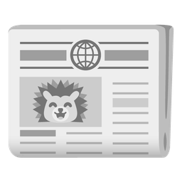 Hedgehog and Newspaper