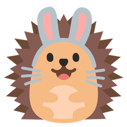 Hedgehog and Rabbit face