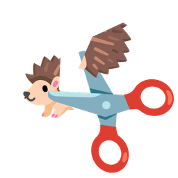 Hedgehog and Scissors