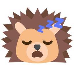 Hedgehog and Sleeping face