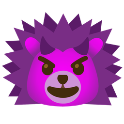 Hedgehog and Smiling face with horns