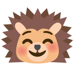 Hedgehog and Smiling face