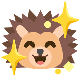 Hedgehog and Sparkling heart