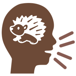 Hedgehog and Speaking head