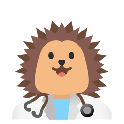 hedgehog and stethoscope