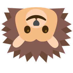 Hedgehog and Upside-down face