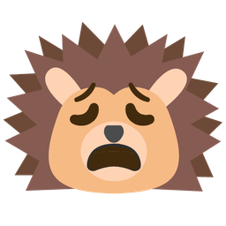 Hedgehog and Weary face