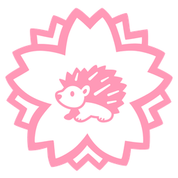 Hedgehog and White flower