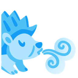 Hedgehog and Wind face