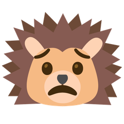 Hedgehog and Worried face