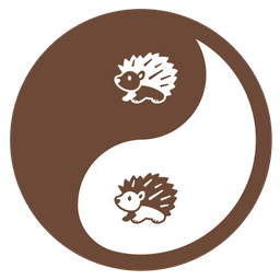 hedgehog and yin yang