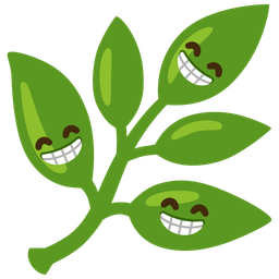 Herb and Beaming face with smiling eyes