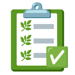 herb and check mark button