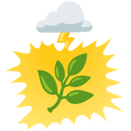 herb and cloud with lightning