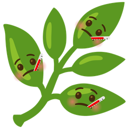 herb and face with thermometer