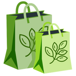herb and shopping bags