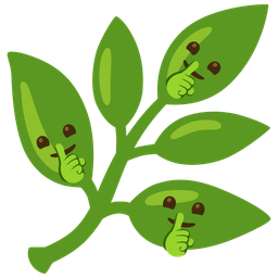 herb and shushing face