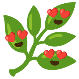 Herb and Smiling face with heart-eyes