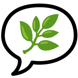 herb and speech balloon