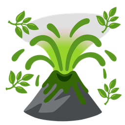 herb and volcano