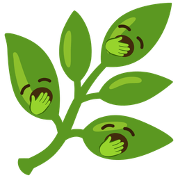 herb and yawning face