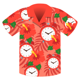 hibiscus and alarm clock