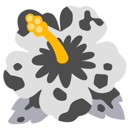 hibiscus and cow face