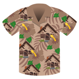 hibiscus and derelict house