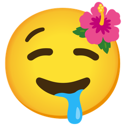 hibiscus and drooling face